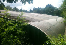 Dachsanierung Rundhalle Moitzfeld vorher